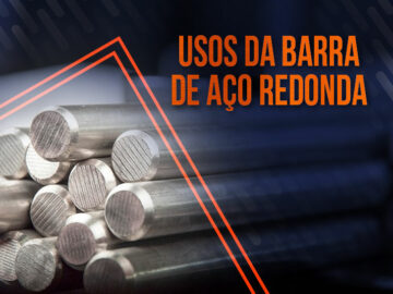 Como a barra de aço redonda é usada no setor industrial?