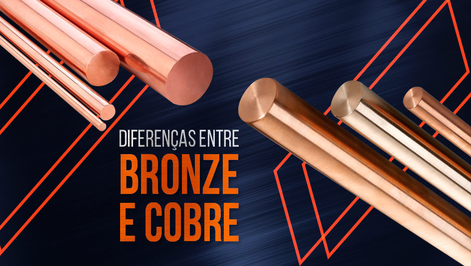 Confira as diferenças entre bronze e cobre.