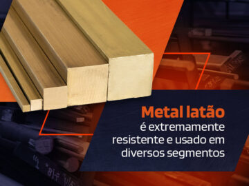 Metal latão é extremamente resistente e usado em diversos segmentos Metal latão é extremamente resistente e usado em diversos segmentos
