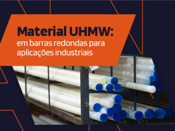 Material UHMW: em barras redondas para aplicações industriais